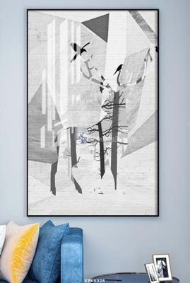 File ảnh File tranh hiện đại pha lê gương KF65326 (gốc) cho trang trí nội thất