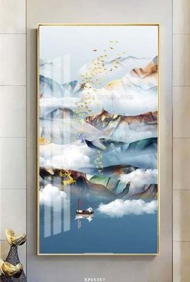 File tranh File tranh hiện đại pha lê gương KF65357 (bản gốc) trang trí văn phòng