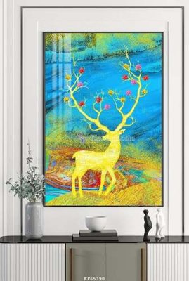 Tải file File tranh hiện đại pha lê gương KF65390 (gốc) làm file thiết kế