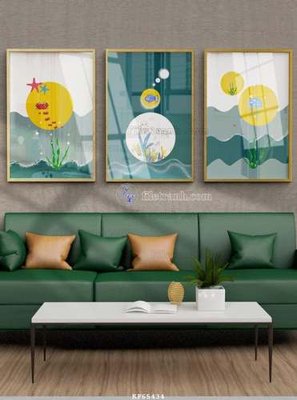 Download file File tranh hiện đại pha lê gương KF65434 (chuẩn in) File tranh hiện đại pha lê gương KF65434