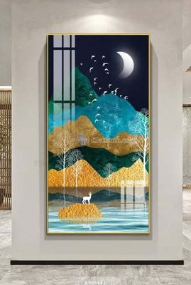 File gốc File tranh hiện đại pha lê gương KF65442 (trang trí) phòng trẻ em