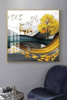 File in trần File tranh hiện đại pha lê gương KF65593 (bản gốc) bầu trời