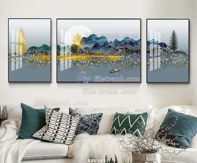 Tải file File tranh hiện đại pha lê gương KF65637 (ảnh gốc) in tranh kính