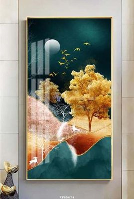 File tranh gốc File tranh hiện đại pha lê gương KF65674 (bản quyền) file PSD