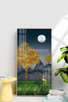 Tải file File tranh hiện đại pha lê gương KF65677 (ảnh gốc) độ phân giải 300dpi