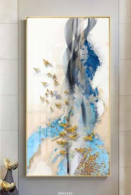 Cung cấp file tranh gốc File tranh hiện đại pha lê gương KF65695 độc quyền