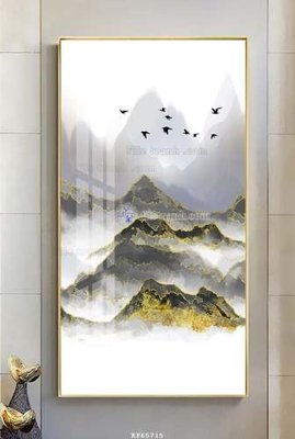 File tranh quảng cáo File tranh hiện đại pha lê gương KF65715 (download file gốc)