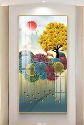 Tải file File tranh hiện đại pha lê gương KF65807 (ảnh gốc) 300dpi File tranh hiện đại pha lê gương KF65807