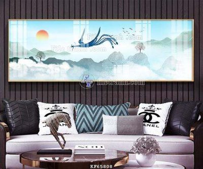 Download file gốc File tranh hiện đại pha lê gương KF65808 (in lụa) cao cấp