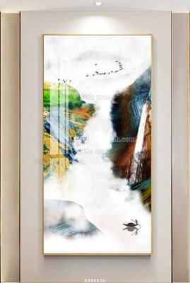 Tải về hình ảnh gốc File tranh hiện đại pha lê gương KF65820 sắc nét