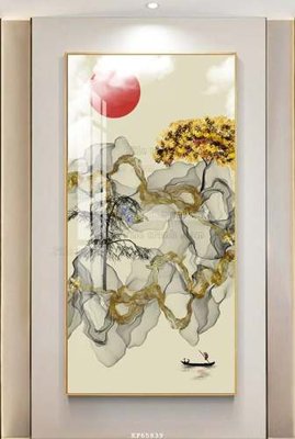 File in ấn File tranh hiện đại pha lê gương KF65839 (bản gốc) sắc nét