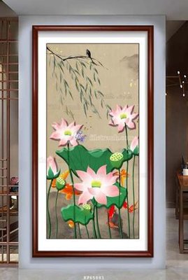 File tranh gốc File tranh hiện đại pha lê gương KF65881 (sắc nét từng chi tiết)