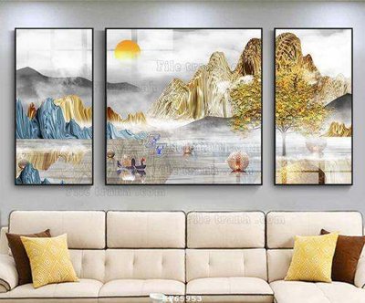 File tranh in trần File tranh hiện đại pha lê gương KF65953 (ảnh gốc siêu nét)