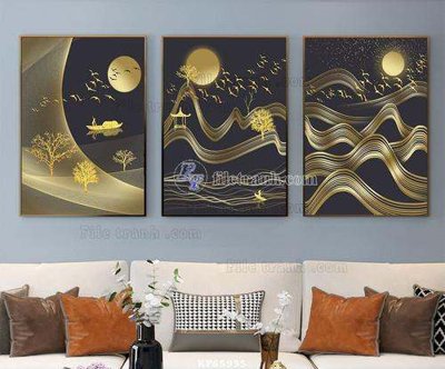 File gốc File tranh hiện đại pha lê gương KF65995 (phiên bản chuẩn) để in ấn