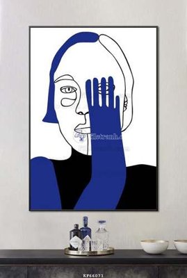 File in mica File tranh hiện đại pha lê gương KF66071 (bản gốc) siêu trong