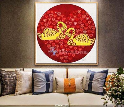 File gốc File tranh hiện đại pha lê gương KF66152 (bản quyền) cho in ấn