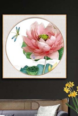 File tranh File tranh hiện đại pha lê gương KF66179 (bản gốc) in lụa 3D