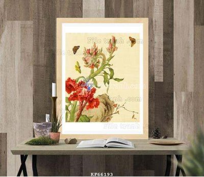 File tranh gốc File tranh hiện đại pha lê gương KF66193 (sắc nét từng chi tiết)