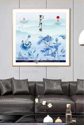 File gốc File tranh hiện đại pha lê gương KF66223 (in tráng gương) ốp tường