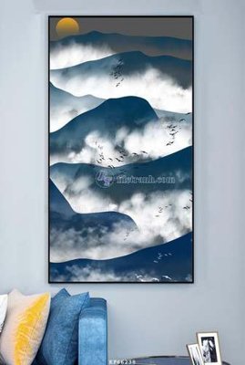 File gốc File tranh hiện đại pha lê gương KF66238 cho in ấn và thiết kế