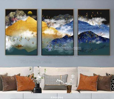 Tải file gốc File tranh hiện đại pha lê gương KF66256 (in không vỡ ảnh)