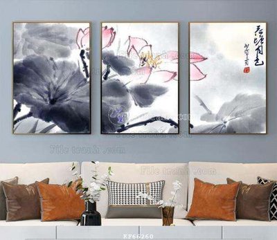 File in ấn File tranh hiện đại pha lê gương KF66260 (bản gốc) cao cấp