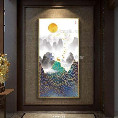 Tải file gốc File tranh hiện đại pha lê gương KF66364 (để in lụa)