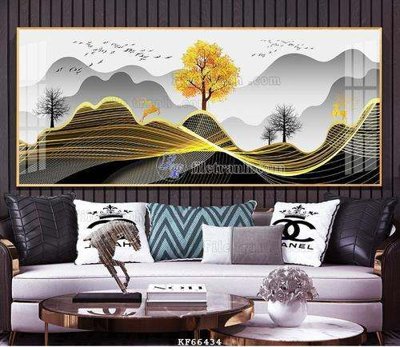 File gốc File tranh hiện đại pha lê gương KF66434 (PNG) không nền chất lượng