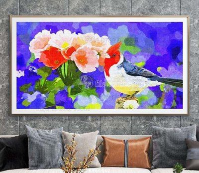 File gốc File tranh hiện đại pha lê gương KF66442 cho in ấn và thiết kế