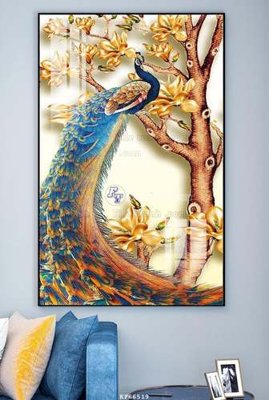 File gốc File tranh hiện đại pha lê gương KF66519 (phiên bản chuẩn) để in ấn