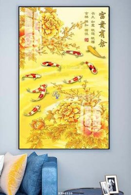 File gốc File tranh hiện đại pha lê gương KF66539 (phong cách) châu Âu