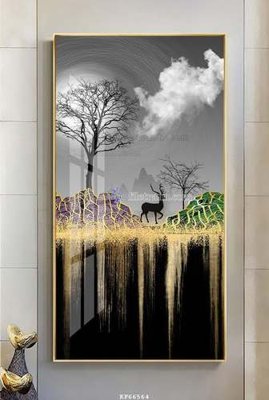 File tranh ảnh gốc File tranh hiện đại pha lê gương KF66564 dùng cho in khổ lớn