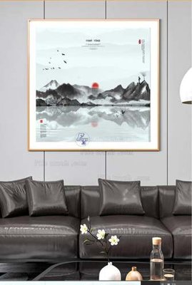 File tranh File tranh hiện đại pha lê gương KF66634 (bản gốc) in lụa 5D