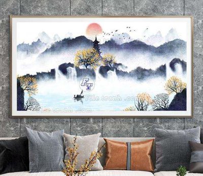 Tải file gốc File tranh hiện đại pha lê gương KF66651 dùng cho in ấn