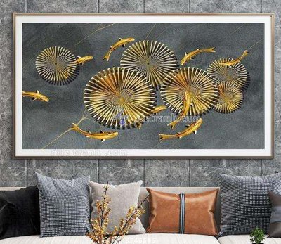 File tranh File tranh hiện đại pha lê gương KF66686 (bản gốc) in lụa dán tường