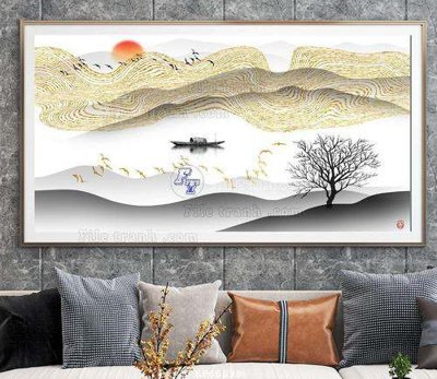 File gốc File tranh hiện đại pha lê gương KF66698 (PNG) không nền chất lượng