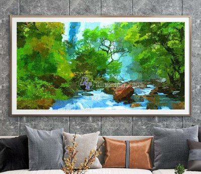 Ảnh mô tả file gốc in mica File tranh hiện đại pha lê gương KF66752