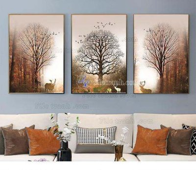 Tệp tin gốc File tranh hiện đại pha lê gương KF66763 (dùng cho in ấn) chuyên nghiệp