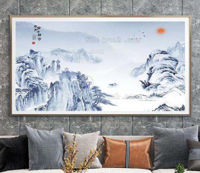 File gốc File tranh hiện đại pha lê gương KF66779 (thiết kế) độc quyền