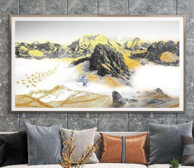 File tranh in tráng gương File tranh hiện đại pha lê gương KF66781 (siêu nét)