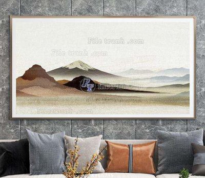 File gốc File tranh hiện đại pha lê gương KF66795 (in mica) trang trí