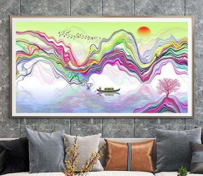 Tải file File tranh hiện đại pha lê gương KF66818 (gốc) để in ấn ngay