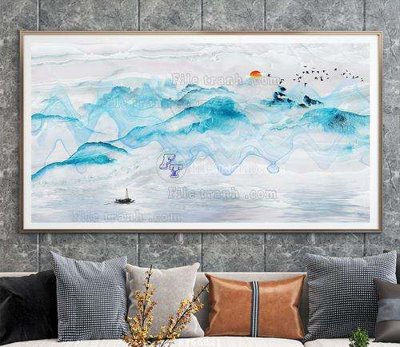 File tranh gốc File tranh hiện đại pha lê gương KF66821 chủ đề hiện đại