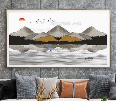 File gốc File tranh hiện đại pha lê gương KF66829 (trang trí) cho phòng khách