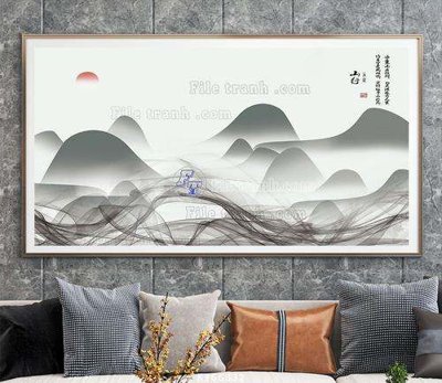 File gốc File tranh hiện đại pha lê gương KF66832 (chủ đề hiện đại) trang trí