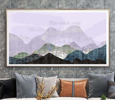 Cung cấp file tranh gốc File tranh hiện đại pha lê gương KF66841 độc quyền