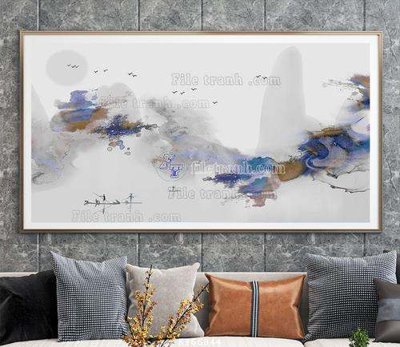 Chi tiết file ảnh File tranh hiện đại pha lê gương KF66844 sắc nét