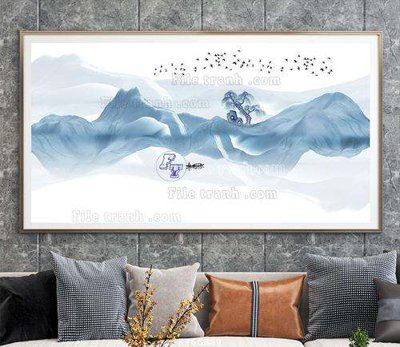 File PSD File tranh hiện đại pha lê gương KF66880 (gốc) cho in quảng cáo