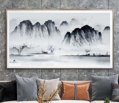 File gốc File tranh hiện đại pha lê gương KF66904 (in lụa) hoa văn cổ điển