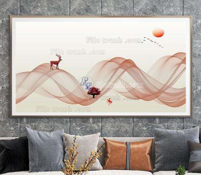 File tranh File tranh hiện đại pha lê gương KF66986 (gốc) chủ đề trẻ em